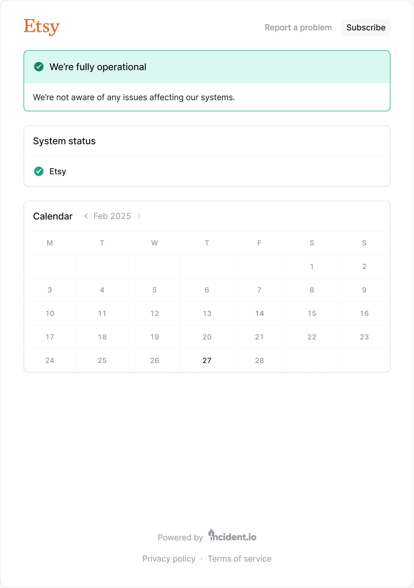 Status Pages